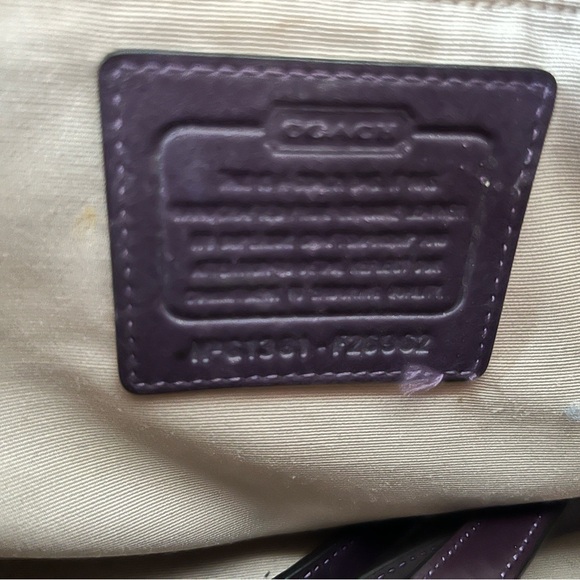 Coach Dark Purple Patent Leather - Picture 5 of 6